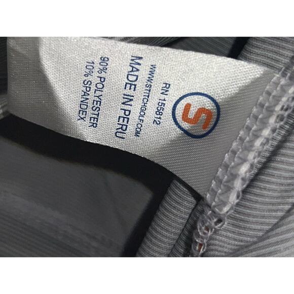 Stitch Scout 1/4 Zip Pullover Golf Jacket Men's L Gray NWT Logo Striped - Picture 5 of 10